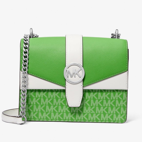 Michael Kors Greenwich Signature Logo Crossbody Bag NWT - Picture 1 of 14